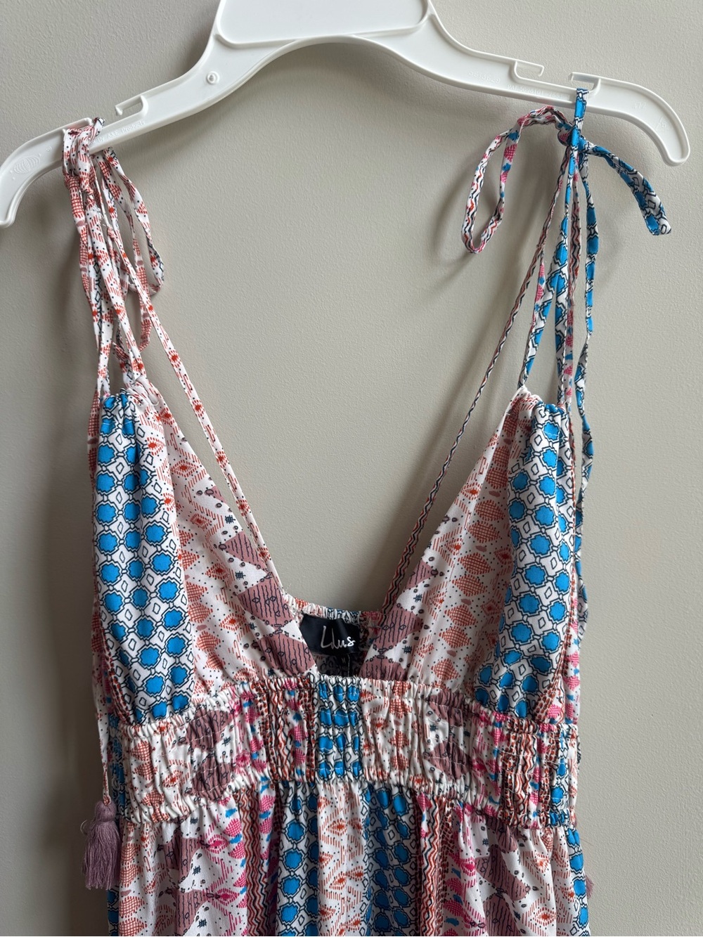 Lulus Maxin' Relaxin' Blue Multi Print Maxi Dress - Picture 7 of 16